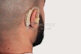 man with hearing impairment