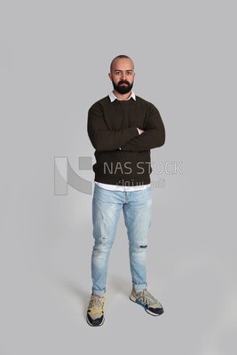 man wearing a pullover