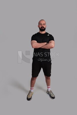 man wearing sports clothes