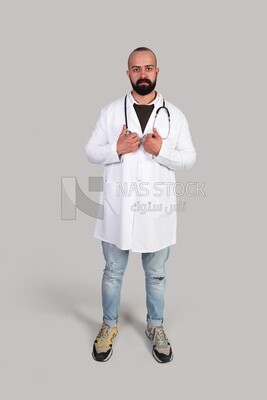 doctor standing in a hospital uniform