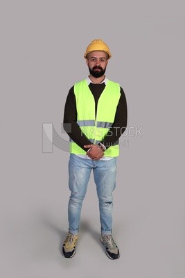 worker wearing a work uniform