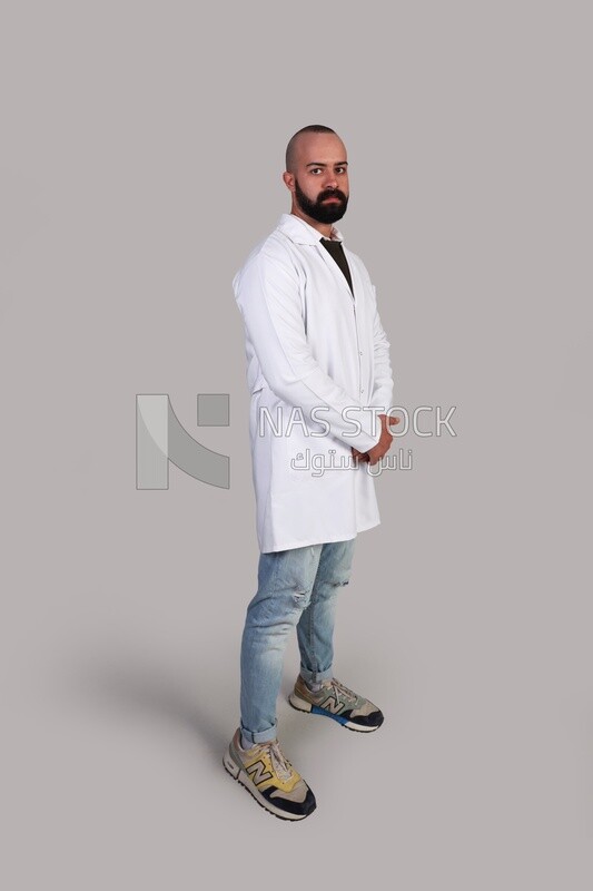 doctor in a hospital uniform