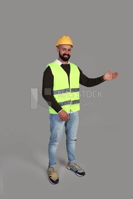 worker in work clothes
