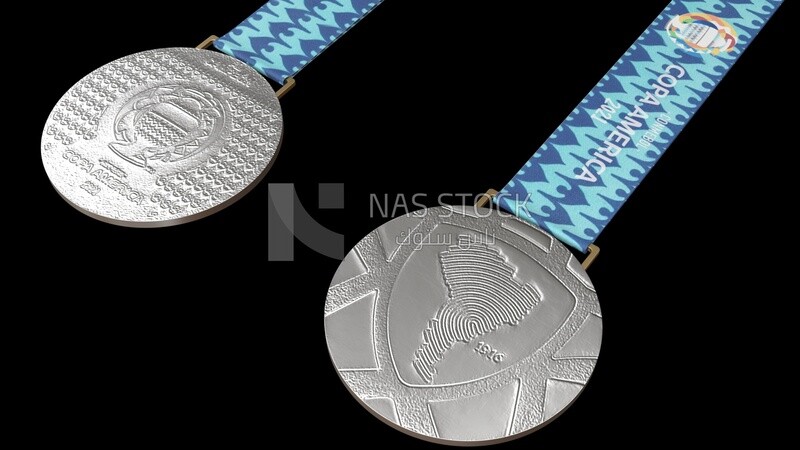 3D model of a Copa America Medal Silver