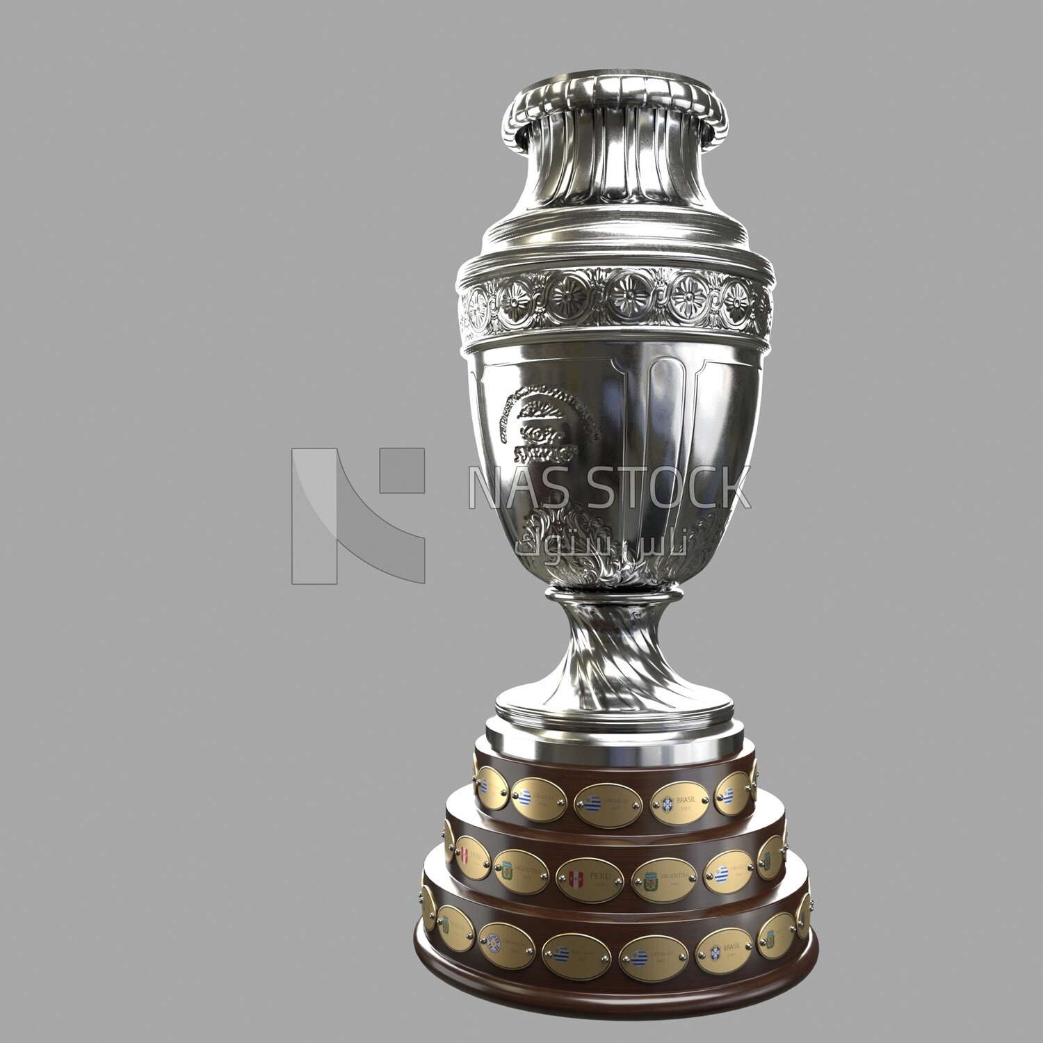 3D model of a Copa America Trophy