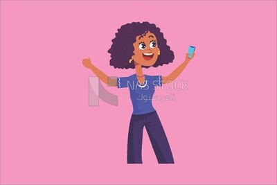 فتاة تلتقط صورة شخصية (سيلفى )
