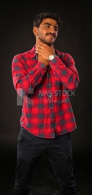 A man wearing casual clothes