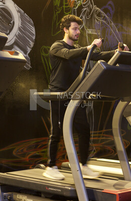A man is running