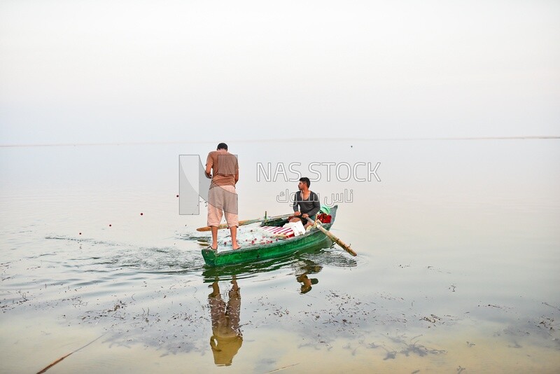 Boat with fishermen