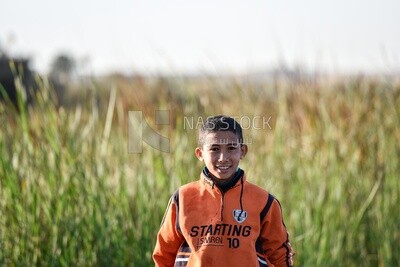Kid in the farm
