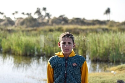 Kid in the farm
