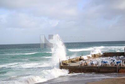 Collision of waves with the barriers