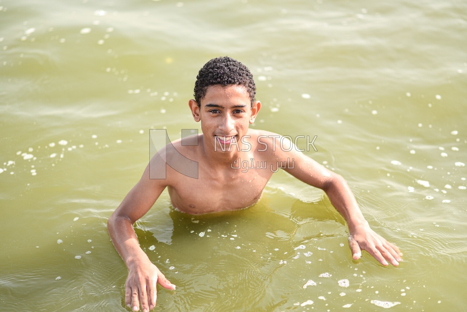 Swiming boy