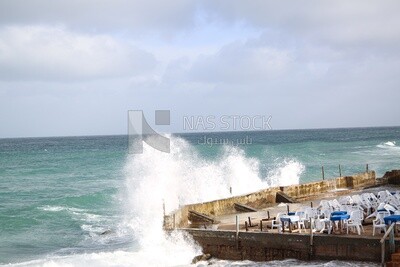 Collision of waves with the barriers