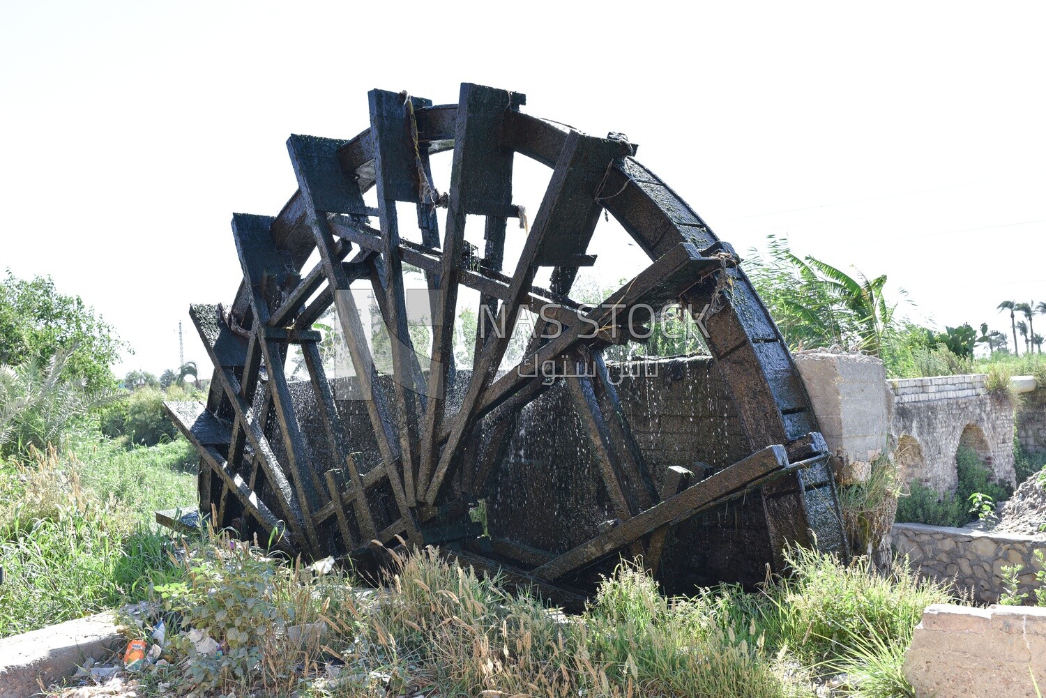 Watermill in agricultural lands