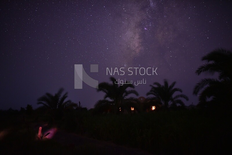 Night sky with the Milky Way ,egypt