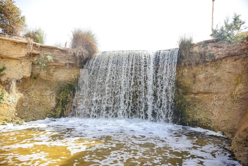 Wadi El Rayan Waterfalls in Fayoum, Egypt