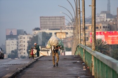 Homeless young man