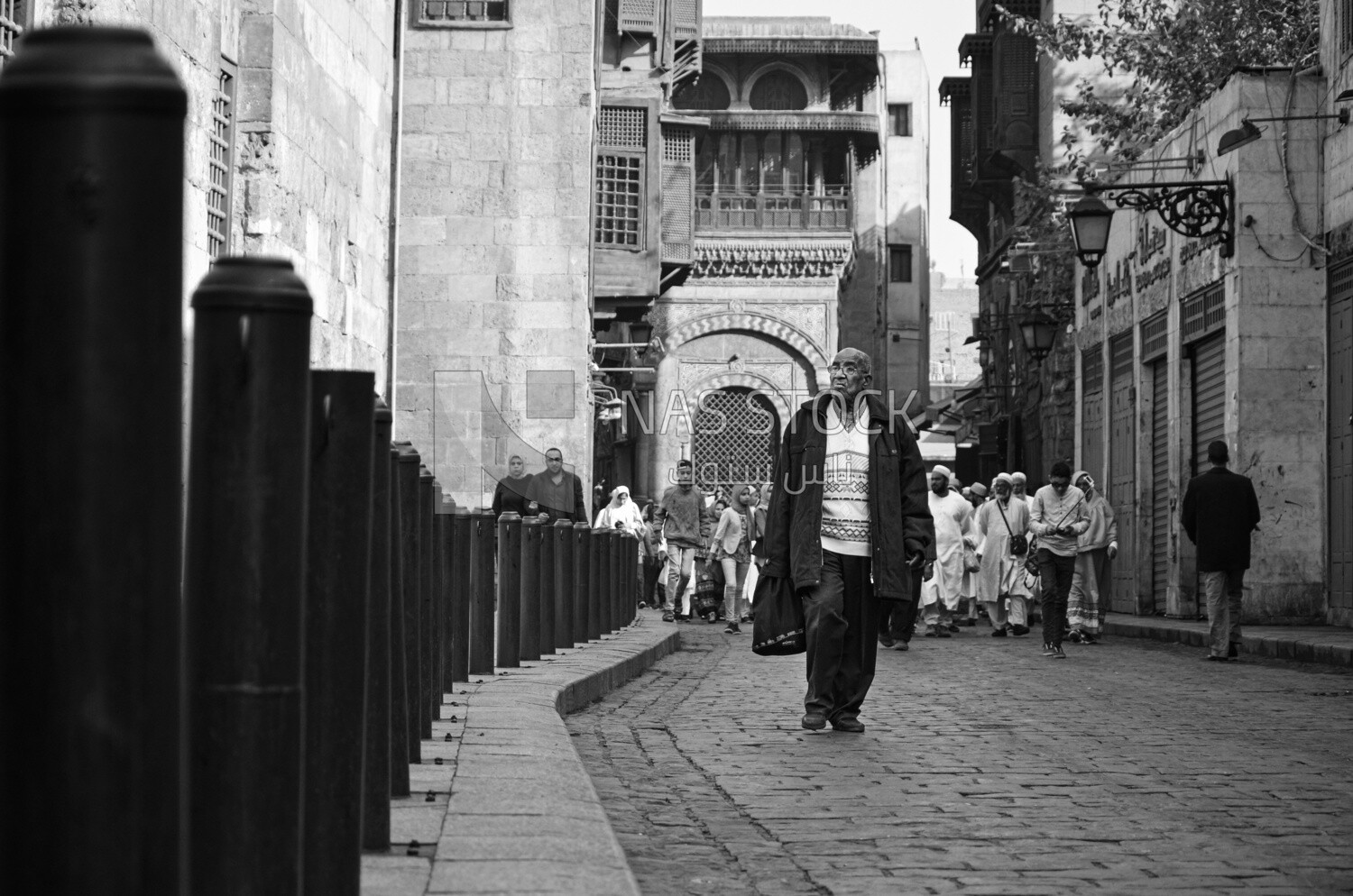 People walking on al-moez street, tourist, ancient