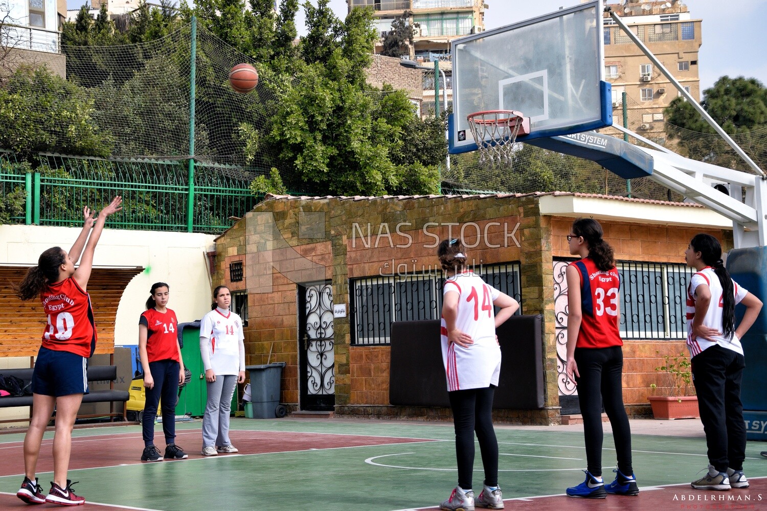 Close up photo of girls playing volleyball, sports, playing, team
