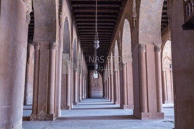 The arches of the Ibn Tulun Mosque in Cairo