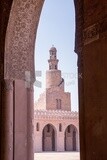 The spiral minaret of the Ibn Tulun Mosque