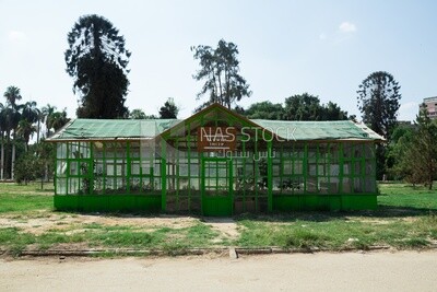 An old flower shop in Orman Park, Cairo, Egypt