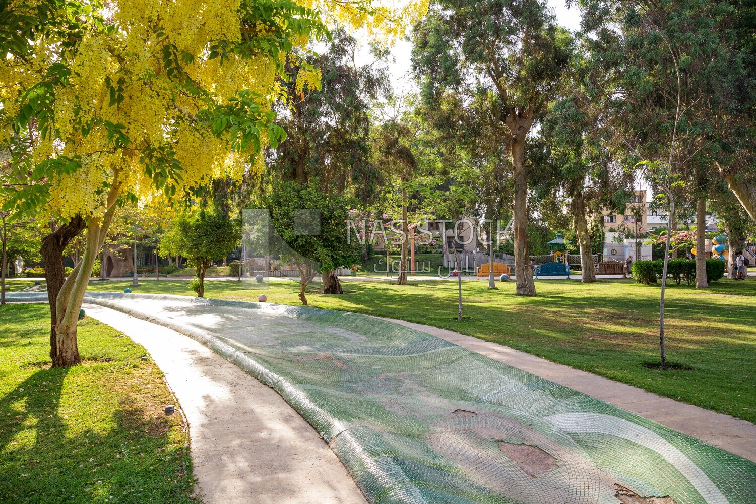 Scene of large garden
