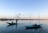 A scene of fishing boats in the Nile River