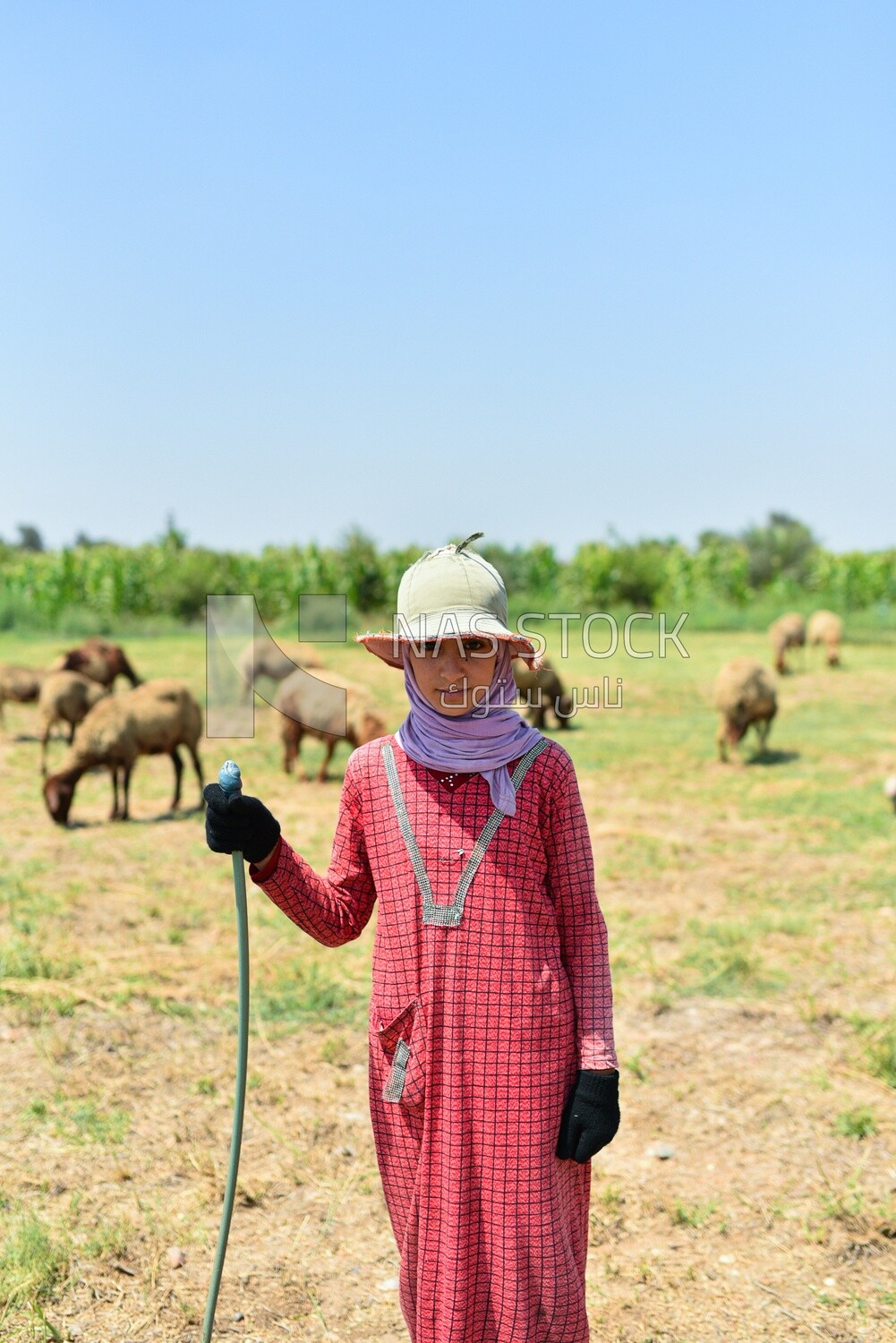 A pretty little village girl