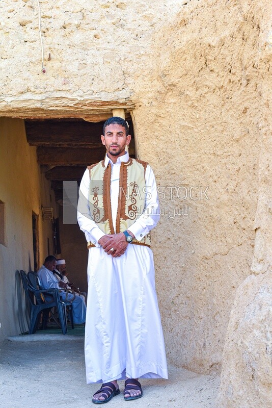 Siwa man wearing an Arab suit