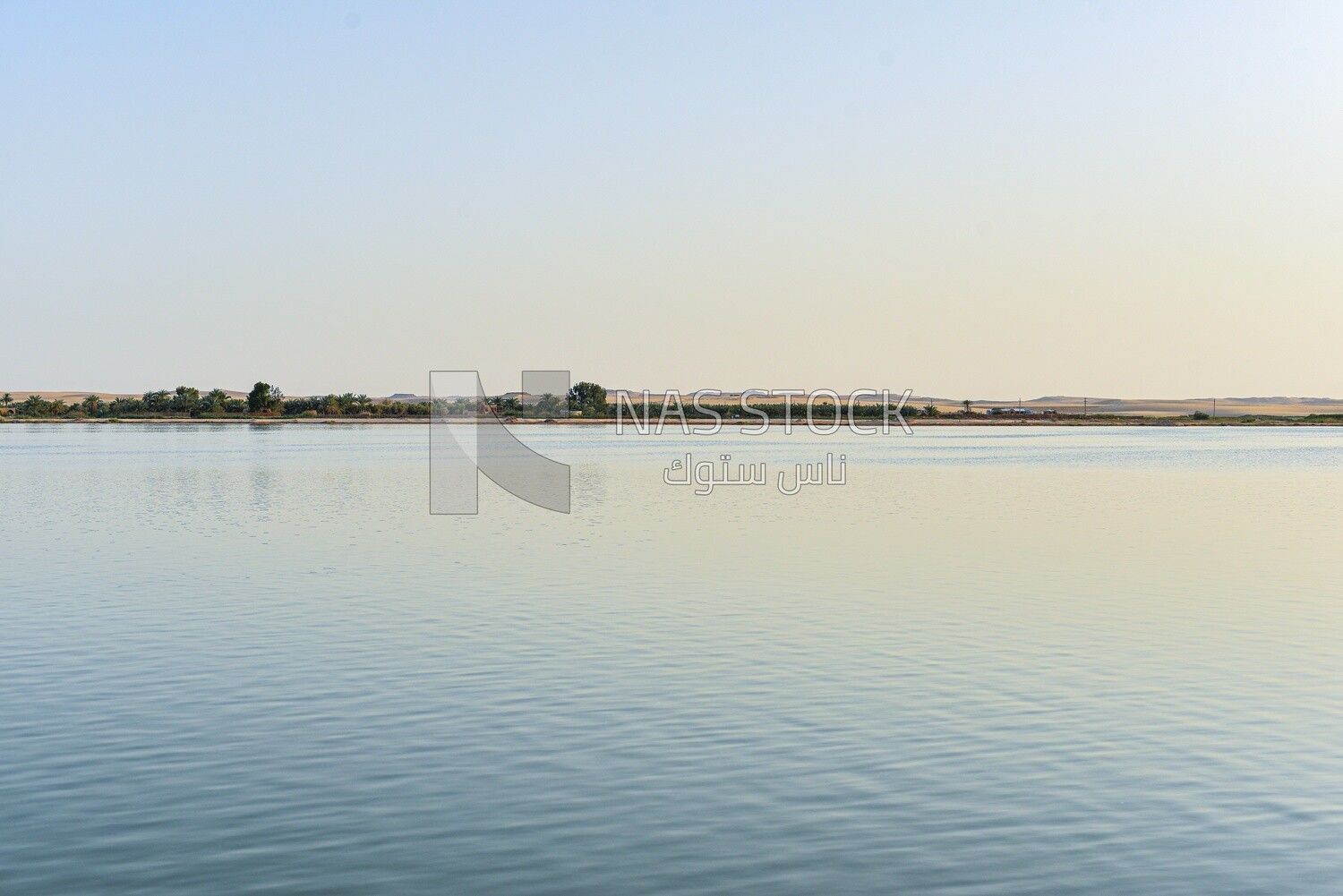 Salt Lake in Siwa Oasis, Egypt