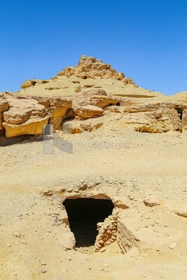 Mountain of the Dead in Siwa Oasis, Egypt