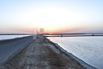 A road between the lakes in Siwa
