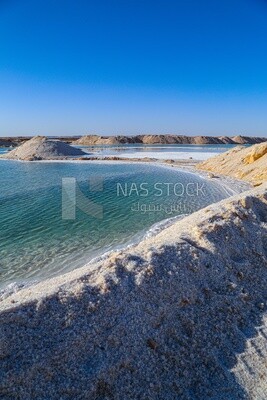 Salt Lake in Siwa Oasis, Egypt