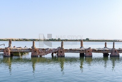 A waterwalk in one of the lakes of Siwa Oasis