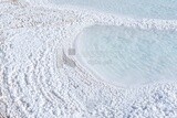 White salt crystals beach in Siwa Oasis