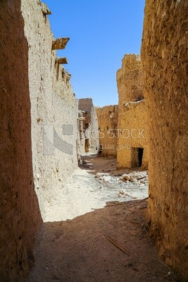 One of the streets of Siwa Oasis