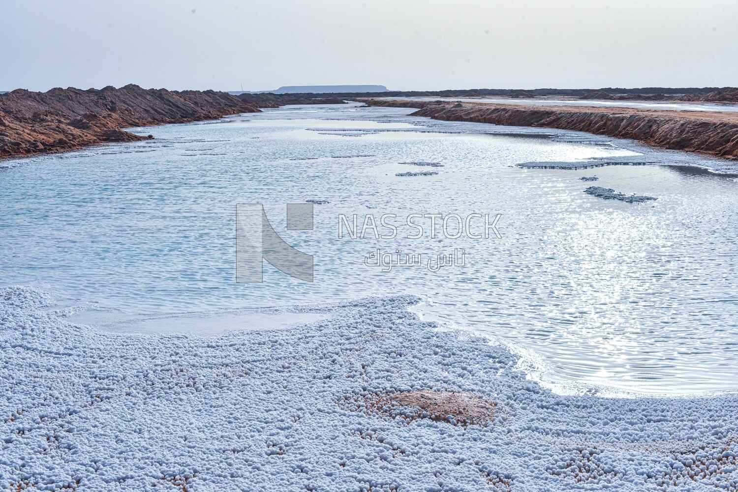 Salt Lake in Siwa Oasis, Egypt
