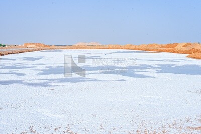 Salt Lake in Siwa Oasis, Egypt
