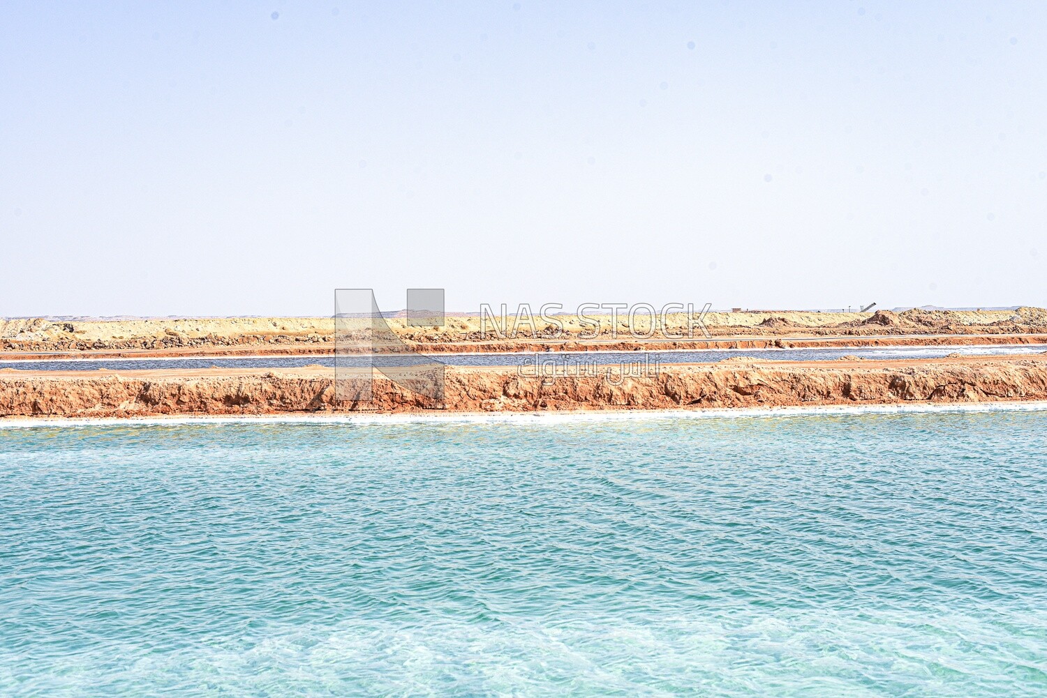 Salt Lake in Siwa Oasis, Egypt
