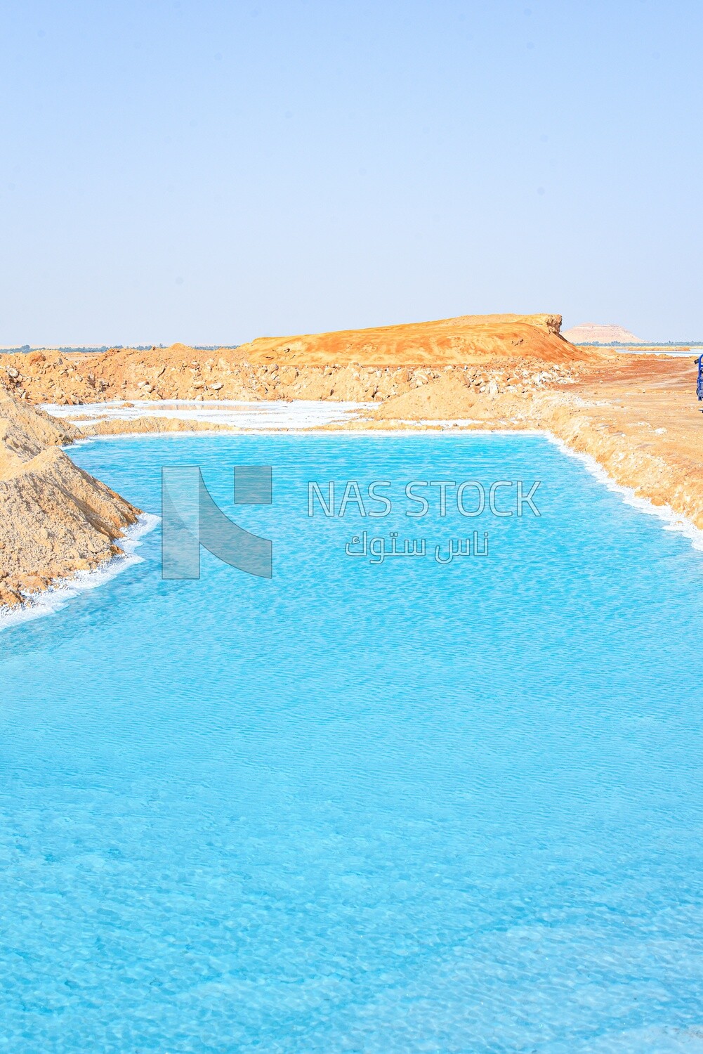 Salt Lake in Siwa Oasis, Egypt