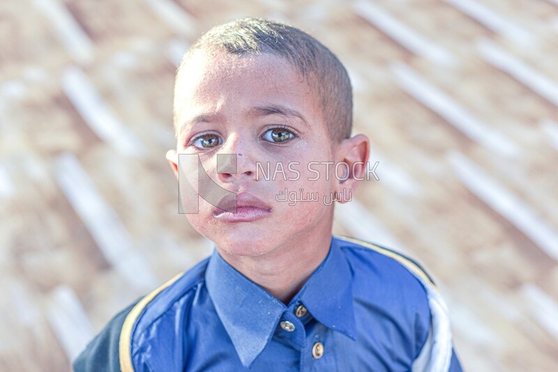 An Egyptian child from Siwa with beautiful features