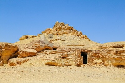 Mountain of the Dead in Siwa Oasis, Egypt