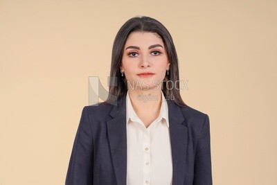 Portrait of a businesswoman standing, meeting at the workplace, discussing work tasks, taking notes on the board