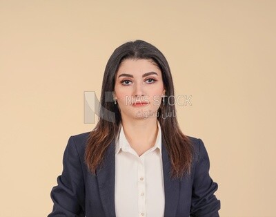 Portrait of a businesswoman standing, meeting at the workplace, discussing work tasks, taking notes on the board