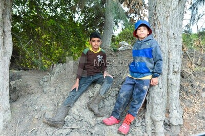 Children from the Egyptian countryside