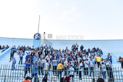 Fans of the Egyptian club Al-Mahalla club in the stands