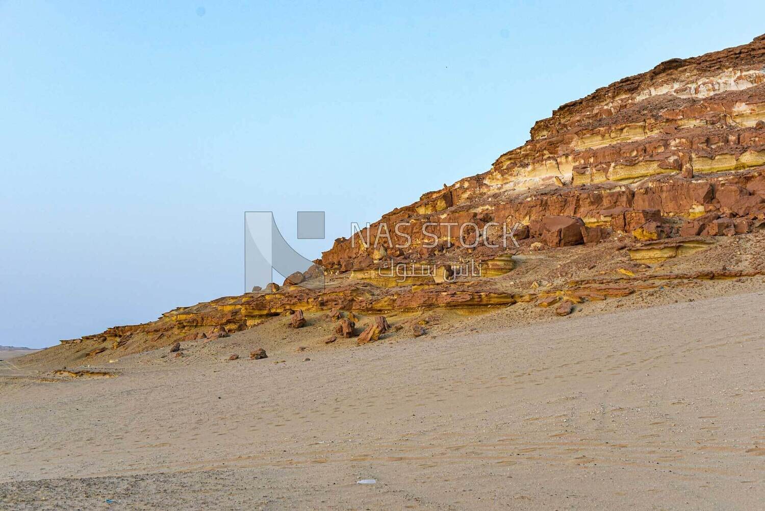 One of the desert hills in the Siwa Oasis, Egypt