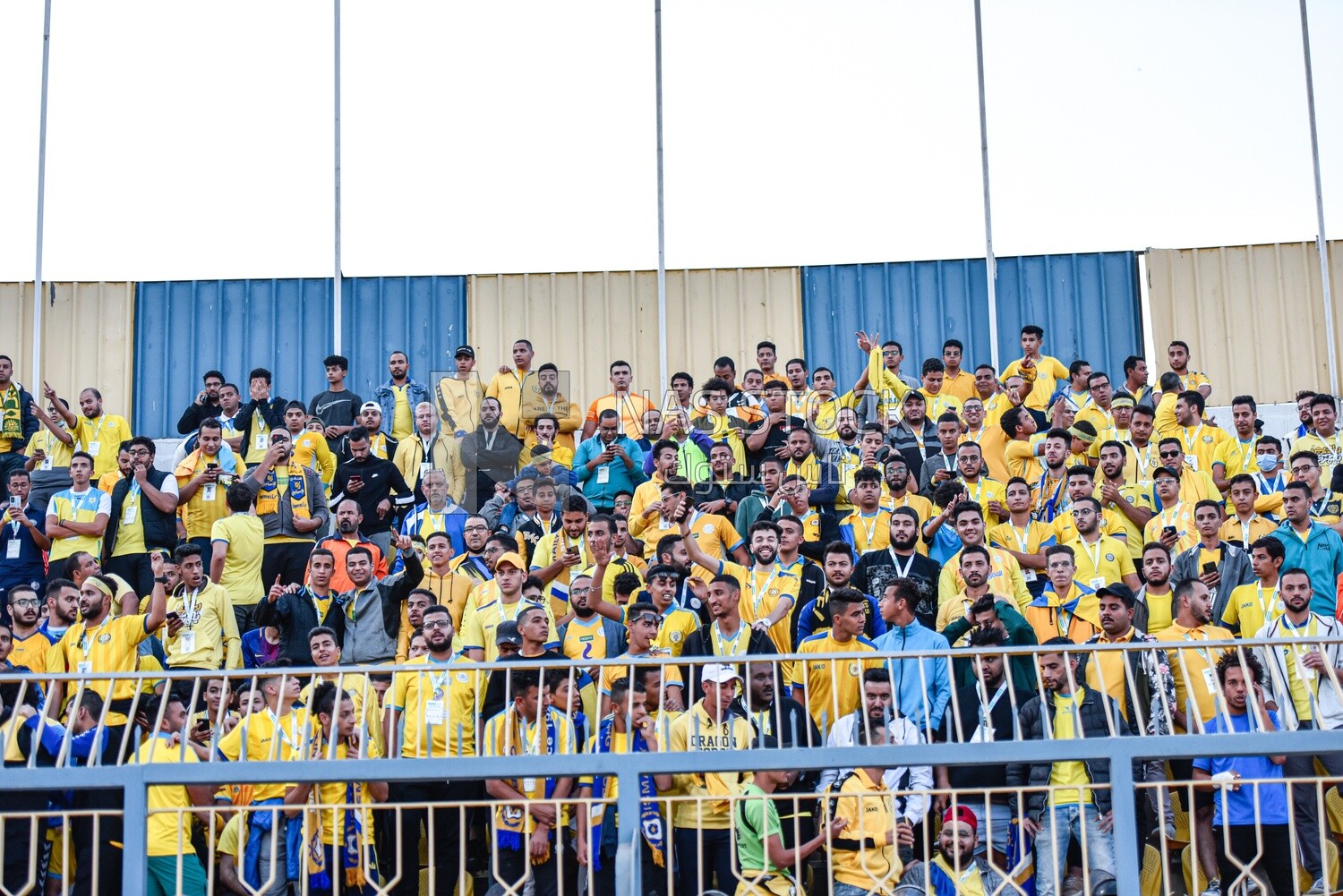 Football fans in the stadium